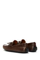 Men's Leather Printed Loafer | Derimod