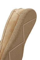 Women's Beige Suede Leather Comfort Loafer | Derimod