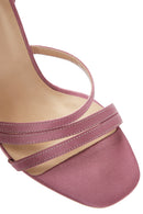 Women's Pink Ankle Strap Heeled Sandals | Derimod