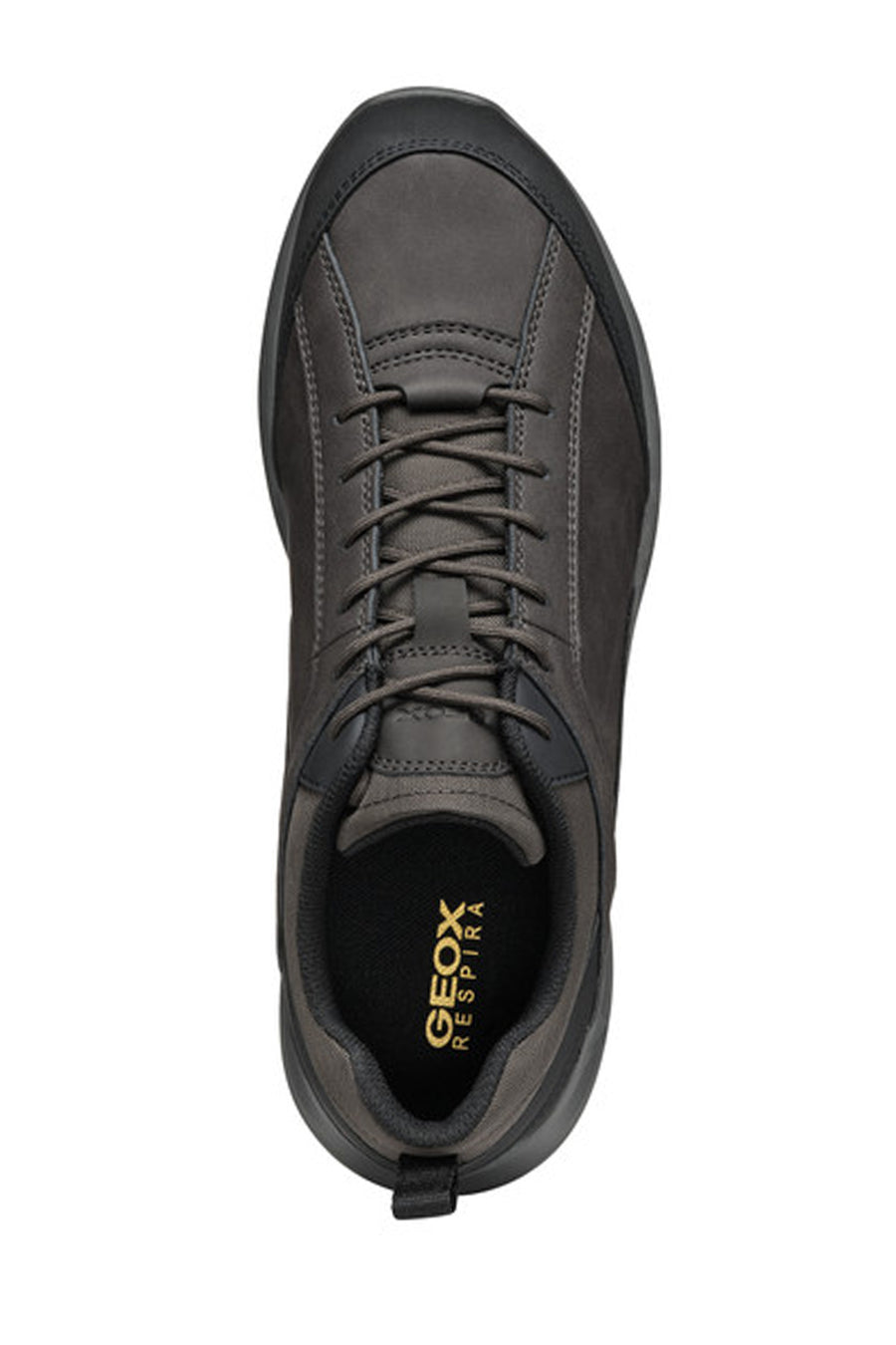 Geox Men Brown Nebula Lace-Up Fabric Sneaker