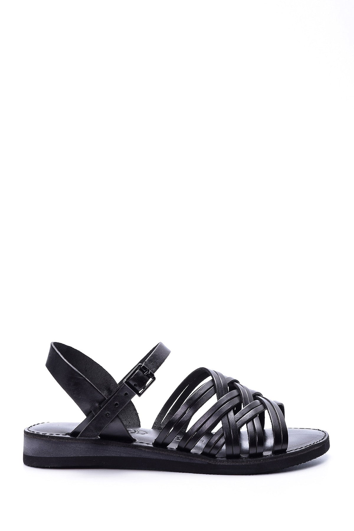 Women's Leather Sandals 19SFD166118 | Derimod