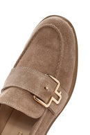 Women's Mink Suede Leather Loafer | Derimod