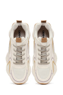 Woman Cream Lace-Up Chunky Sneaker | Derimod