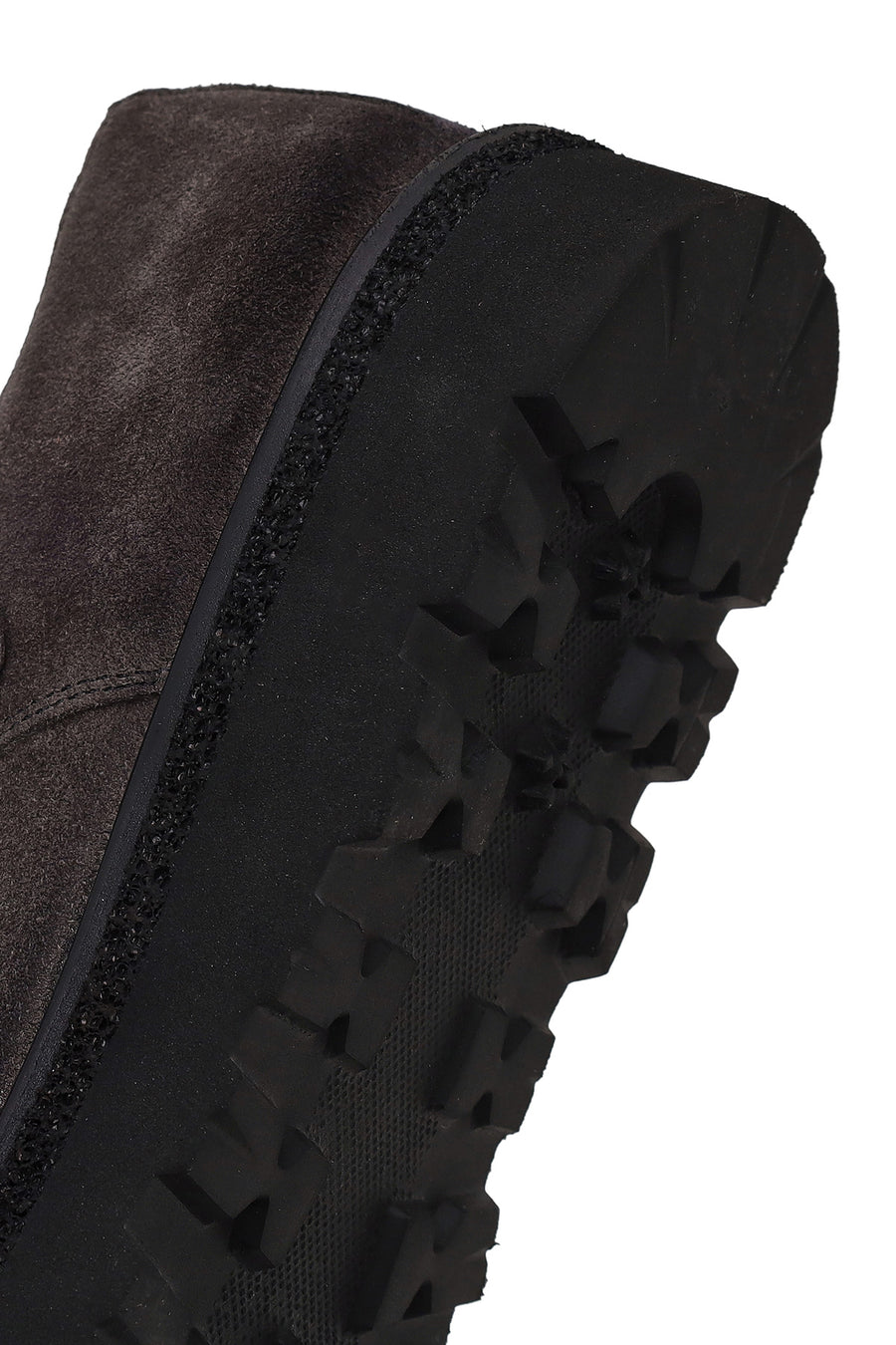 Male Anthracite Double Buckle Thick Sole Suede Leather Casual Shoes