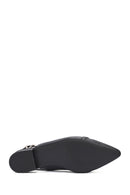 Women's Black Backless Buckle Ballet Flats | Derimod