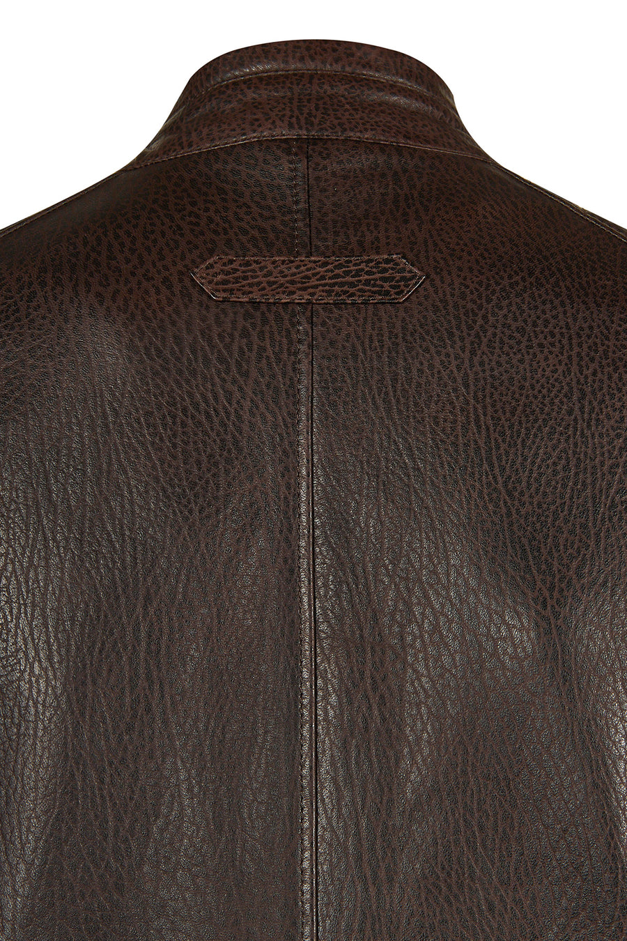 Reynold Male Brown Short Leather Jacket
