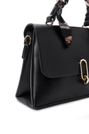 Woman Black Long-Handled Shoulder Bag with Accessory | Derimod