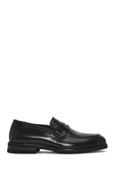 Men's Black Leather Loafer | Derimod