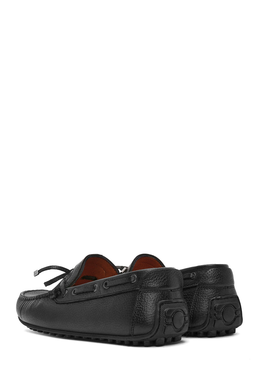 Erkek Siyah Deri Casual Loafer