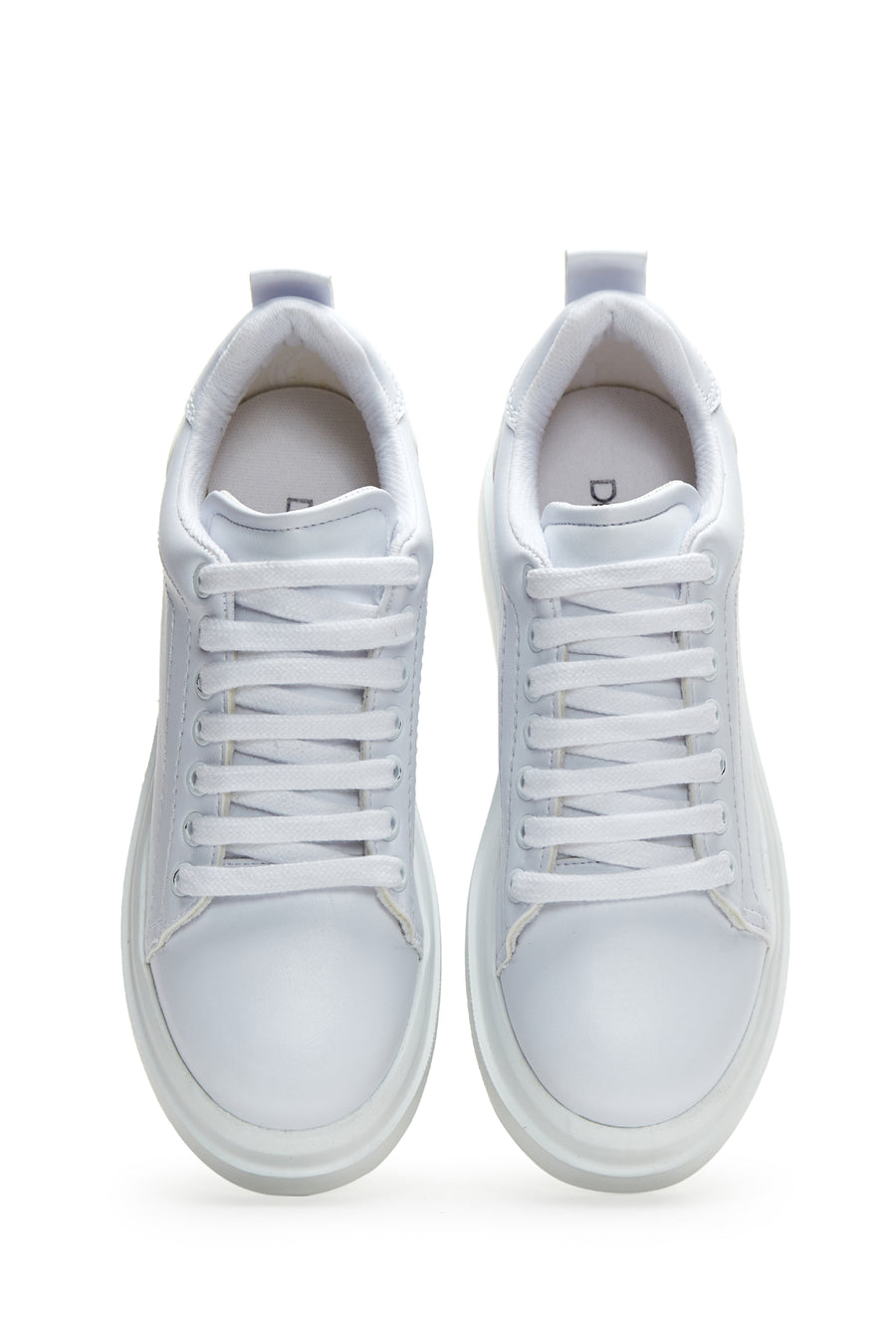 Kadın Beyaz Kalın Tabanlı Sneaker
