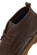 Men's Brown Lace-Up Leather Casual Boot | Derimod