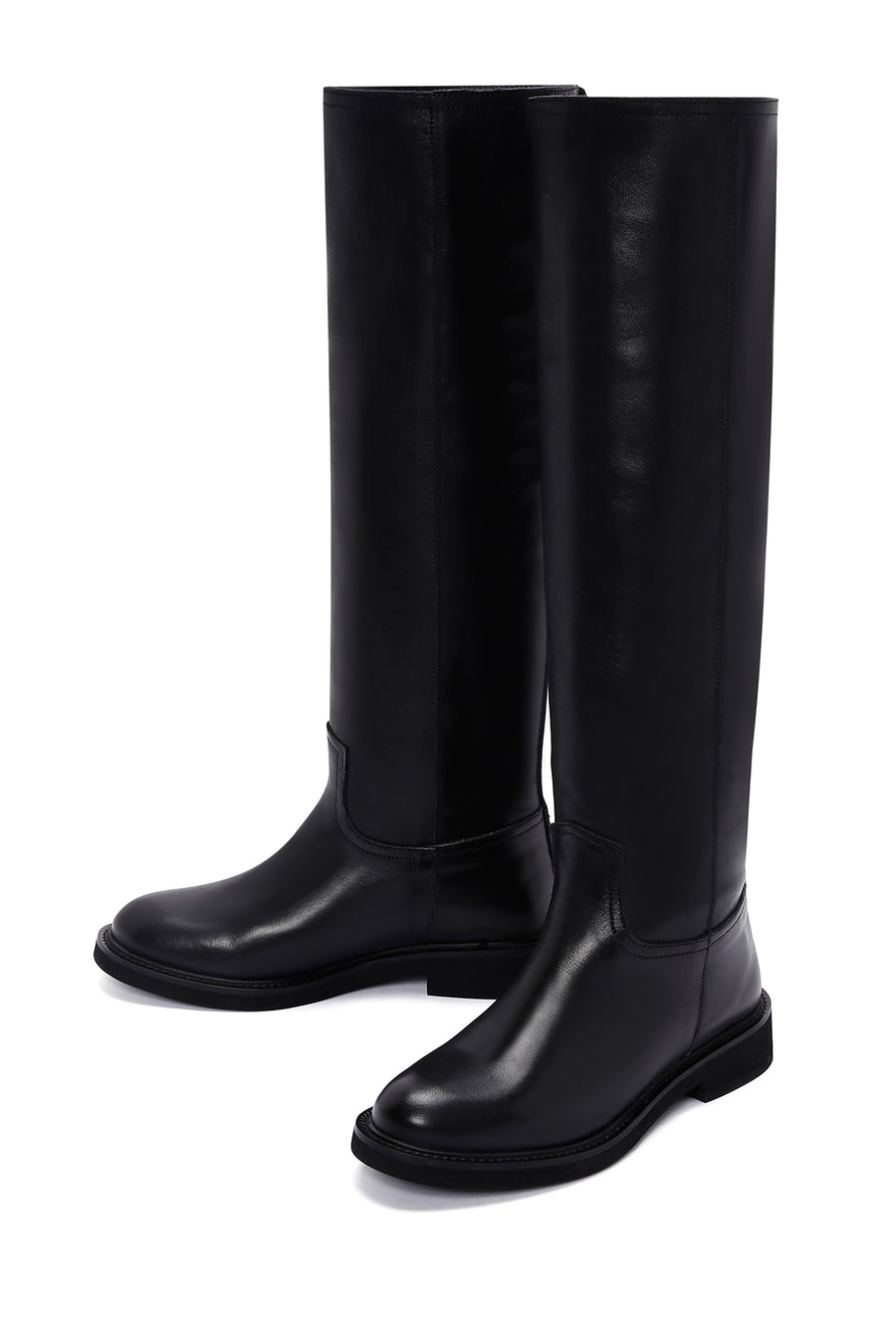 Women's Black Leather Casual Leather Boots