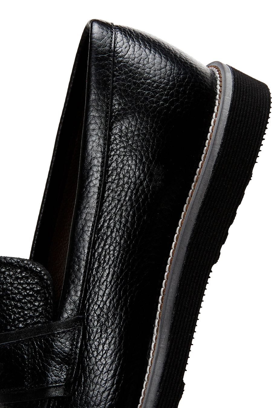 Erkek Siyah Deri Casual Loafer