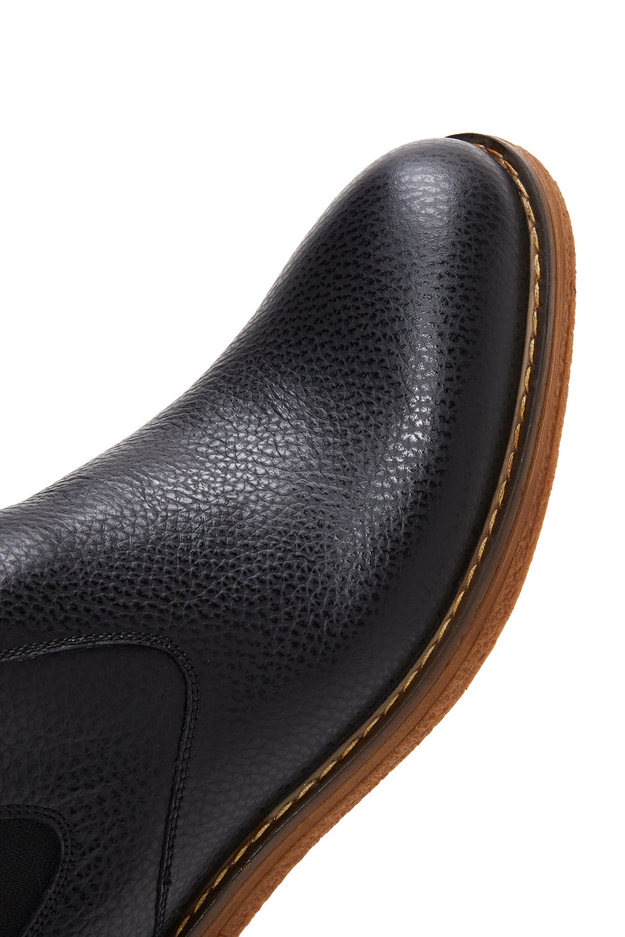 Men's Black Leather Casual Chelsea Boots