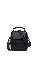 Male Black Leather Handbag | Derimod