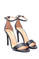 Women's Casual Heeled Leather Sandals | Derimod