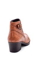 Women's Leather Quilted Detailed Boots | Derimod