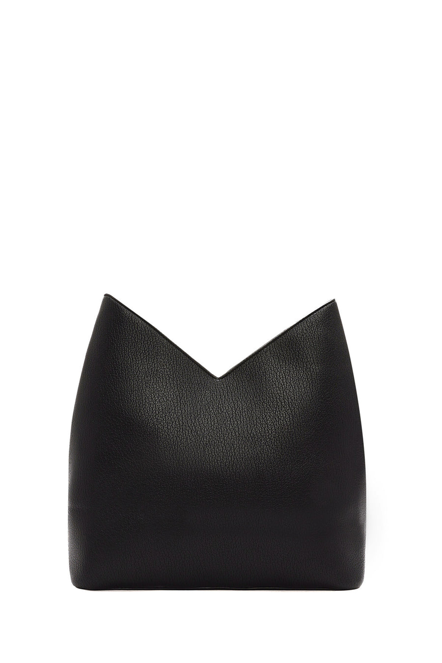 Woman Black Shoulder Bag with Short and Long Straps