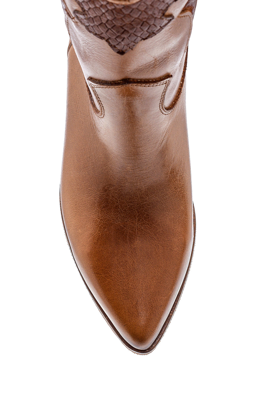 Women's Leather Heeled Cowboy Boots