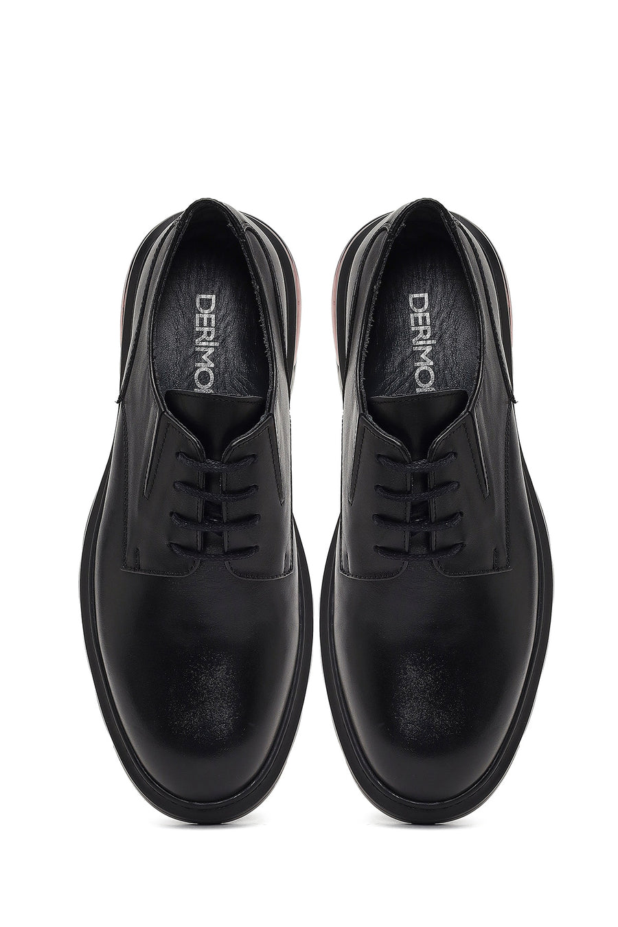 Men's Black Lace-up Leather Casual Shoes