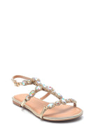 Women's Casual Stone Detailed Sandals | Derimod