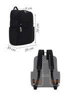 Woman Black Fabric Backpack | Derimod