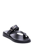 Women's Leather Flip Flops | Derimod