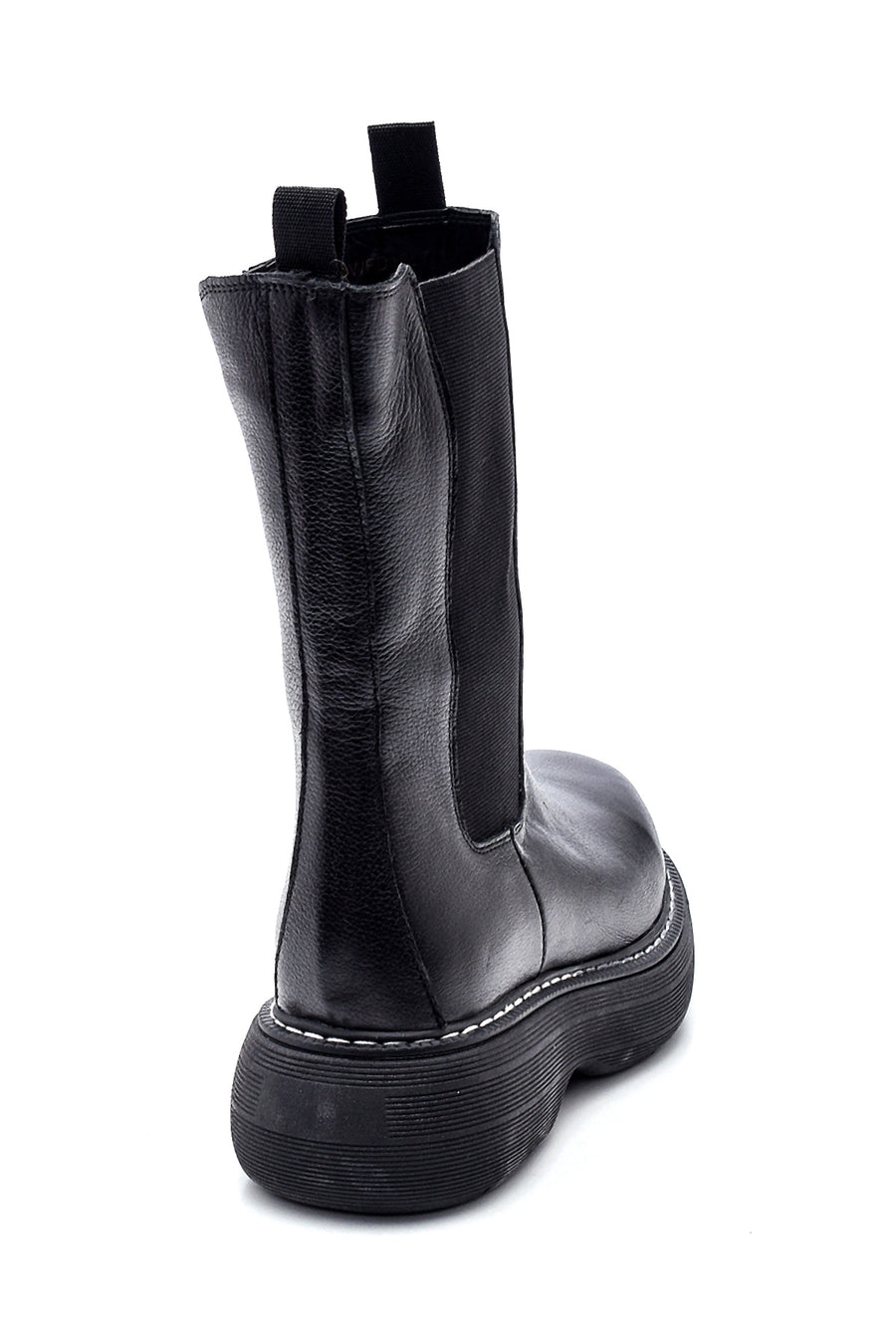 Women's Leather Thick Soled Long Chelsea Boots