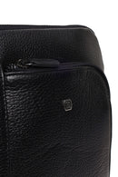 Male Black Leather Crossbody Bag | Derimod