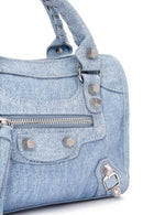 Women's Blue Long Strap Jean Fabric Crossbody Bag | Derimod