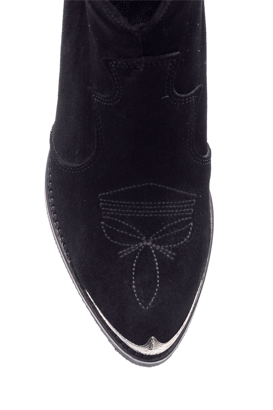 Women's Suede Leather Cowboy Boots