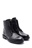 Men's Leather Zippered Boots | Derimod