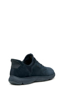 Geox Men Navy U Nebula 2.0 Plus Lace-Up Leather Casual Shoes | Derimod