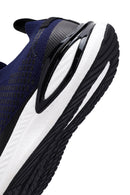Derimod Zero Men's Blue Lace-Up Thick Sole Fabric Sneaker | Derimod