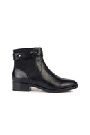 Geox Women's Black Felicity Leather Boots | Derimod