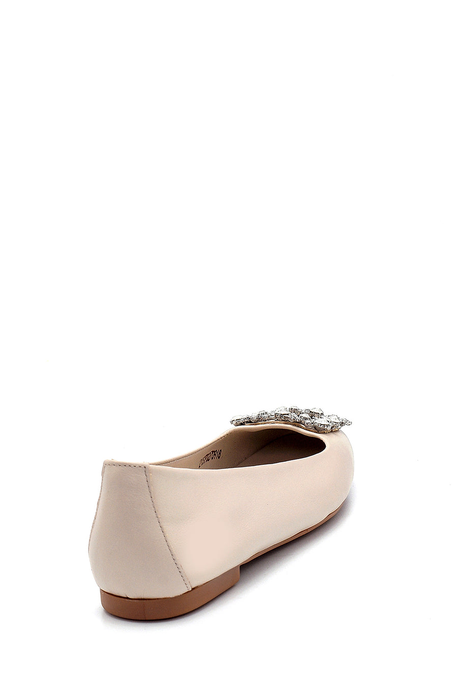 Women's Leather Stone Ballerinas