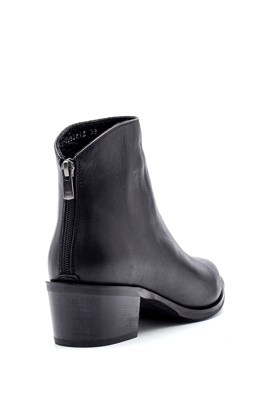 Women's Leather Classic Mid Heel Boots