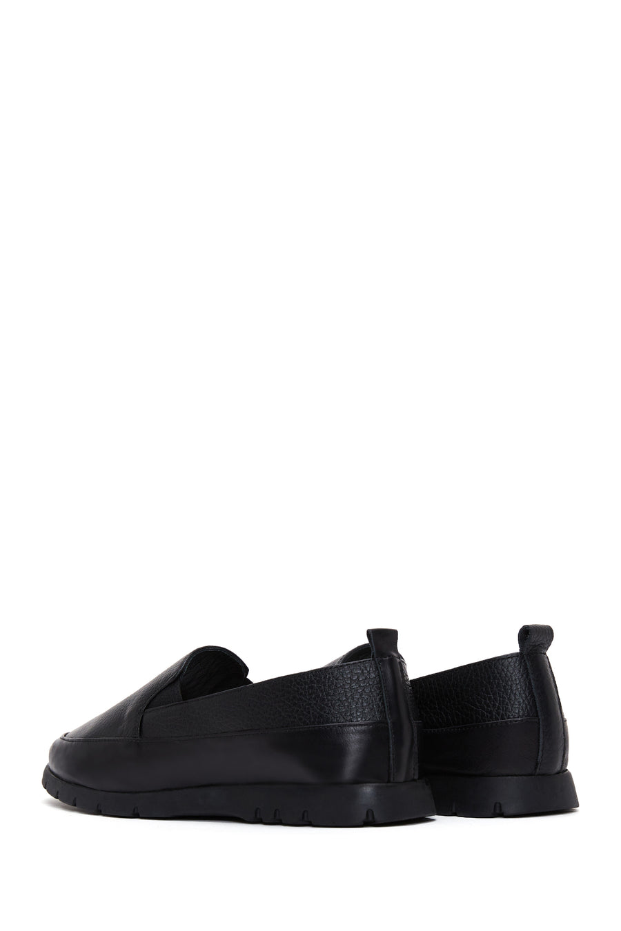 Women's Black Leather Comfort Loafer