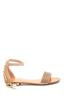 Women's Gold Chain Detailed Sandals | Derimod