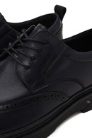 Derimod Fly Male Navy Lace-up Leather Casual Shoes | Derimod