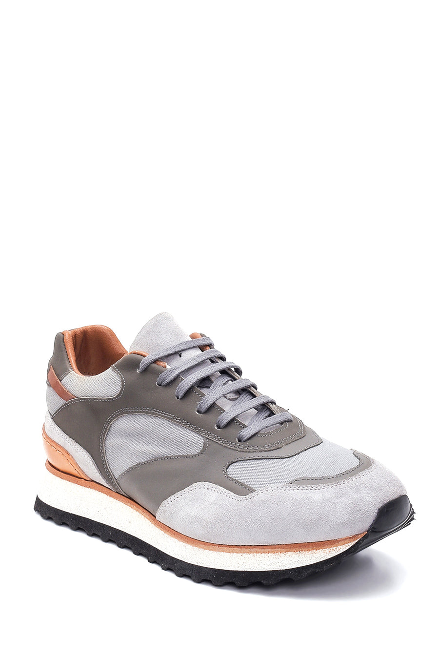 Men's Leather Suede Detailed Sneaker