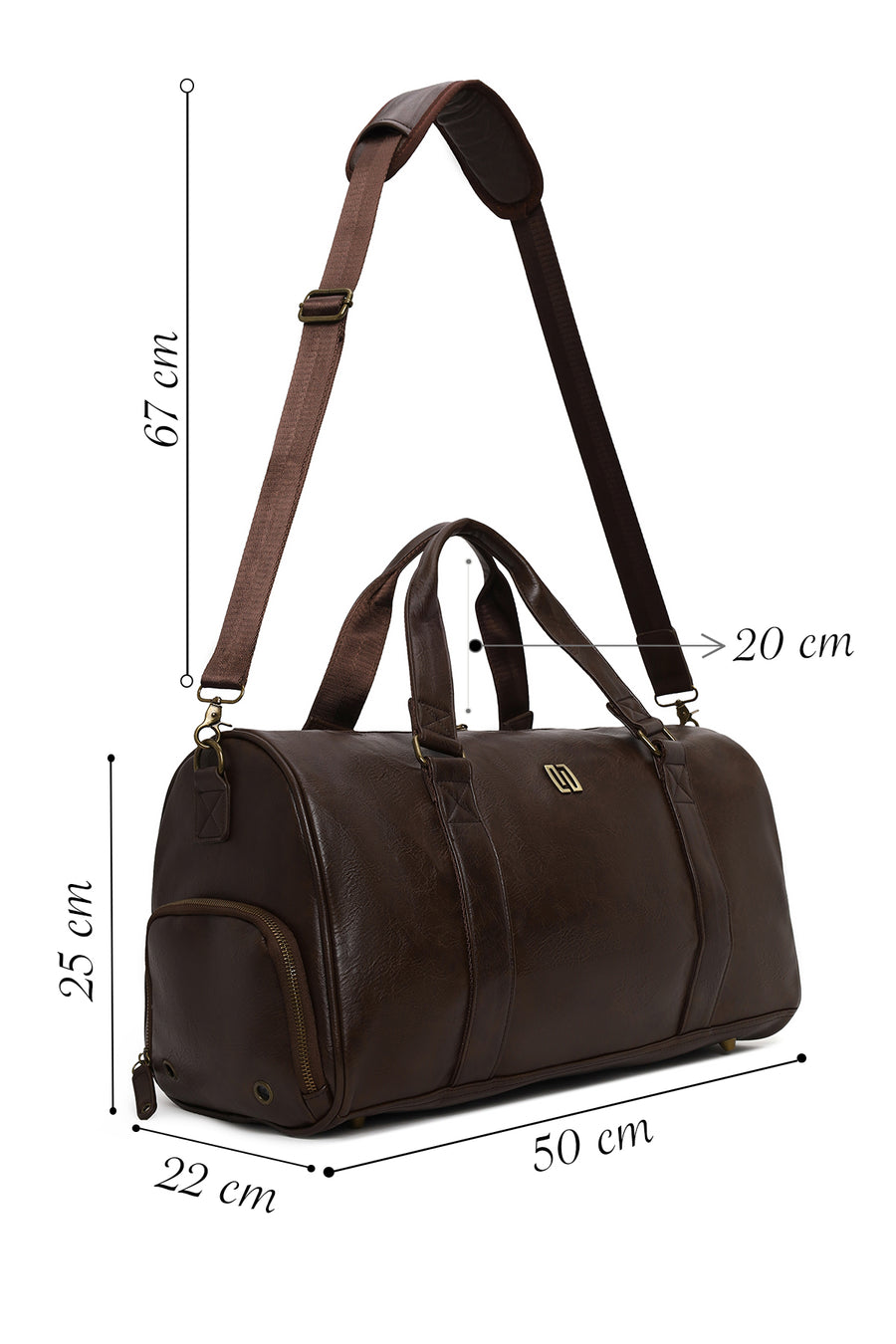 Unisex Brown Trip Bag