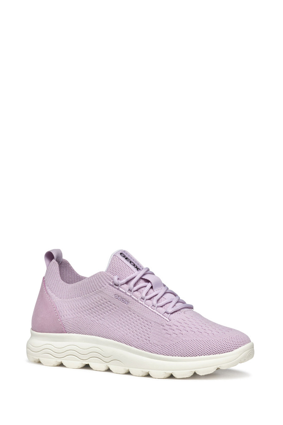 Geox Women Purple D Spherica A - Knitt. Text + Sue Laced Fabric Sneaker