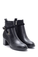 Women's Buckle Detailed Heeled Boots | Derimod