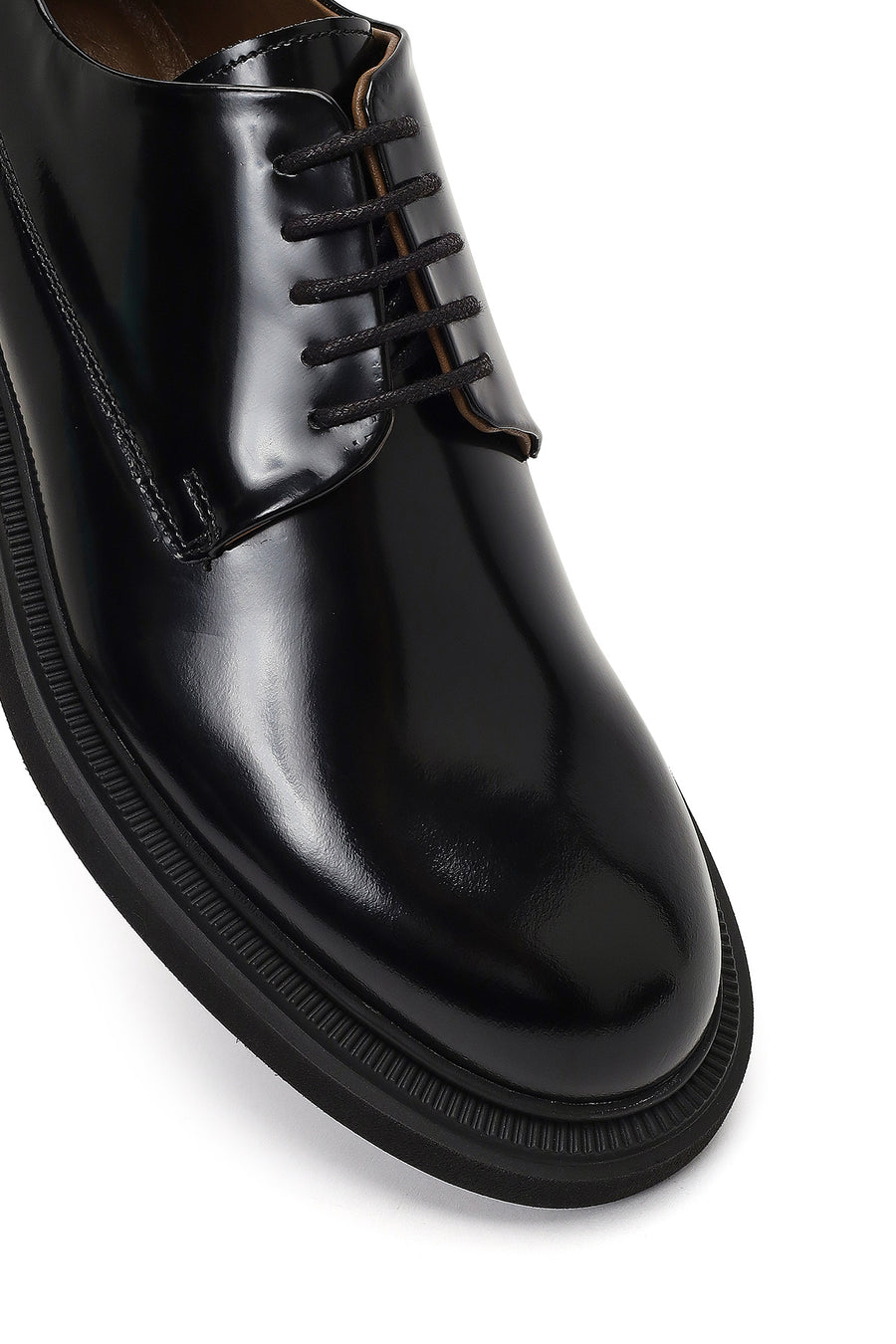 Men's Black Lace-up Leather Casual Shoes