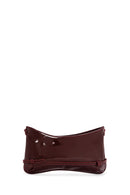 Women's Claret Red Patent Leather Shoulder Bag | Derimod