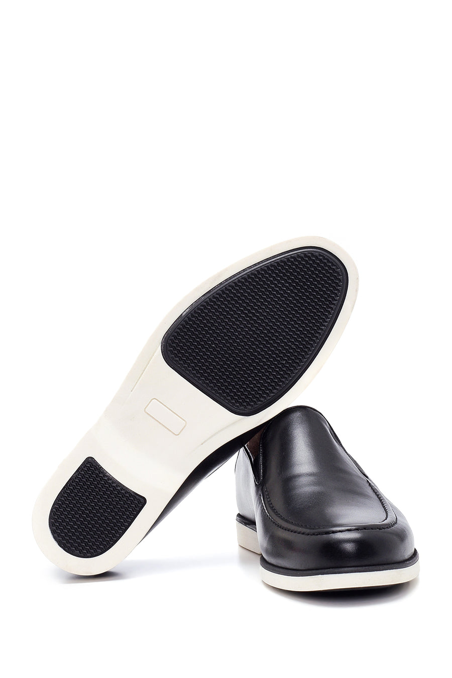 Erkek Siyah Deri Casual Loafer