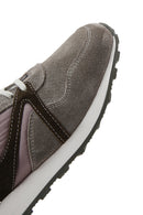 Men's Mink Leather Suede Detailed Sneaker | Derimod