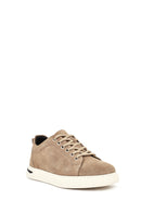 Male Mink Lace-Up Suede Casual Sneaker | Derimod