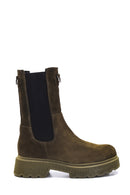 Women's Leather Suede Chelsea Boots | Derimod
